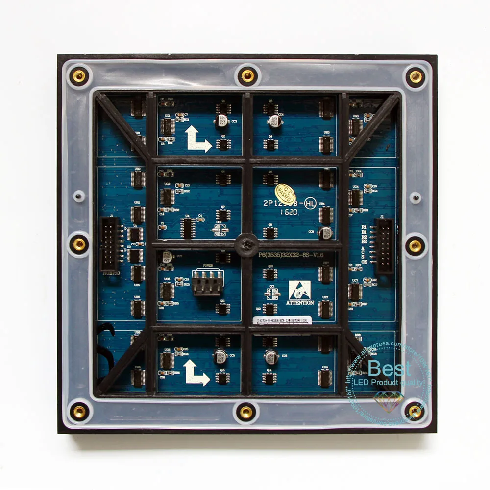 3 в 1 SMD Полноцветный P6 светодиодный модуль дисплея 1/8 сканирование 192*192 мм 32*32