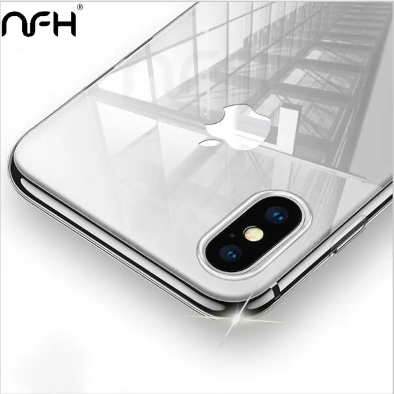 Ультратонкий Прозрачный мягкий чехол из ТПУ для iPhone X тонкий бампер телефона
