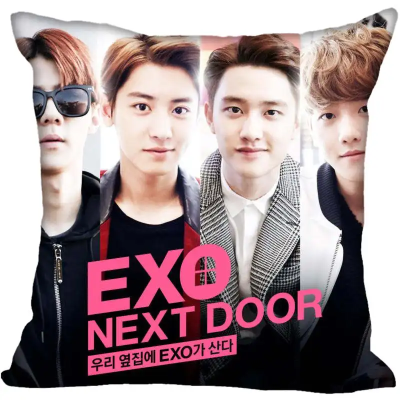 45X45 см, 40X40 см(с одной стороны) чехол для подушки, современная домашняя декоративная наволочка с группой EXO для гостиной наволочка - Цвет: Pillowcase 3