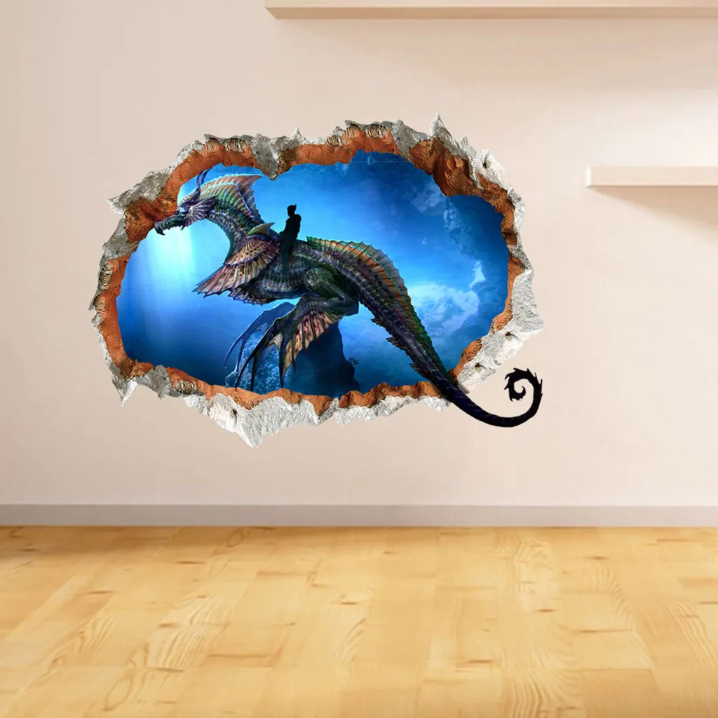 Настенная 3D наклейка сделай сам домашний светящийся настенный стикер съемные