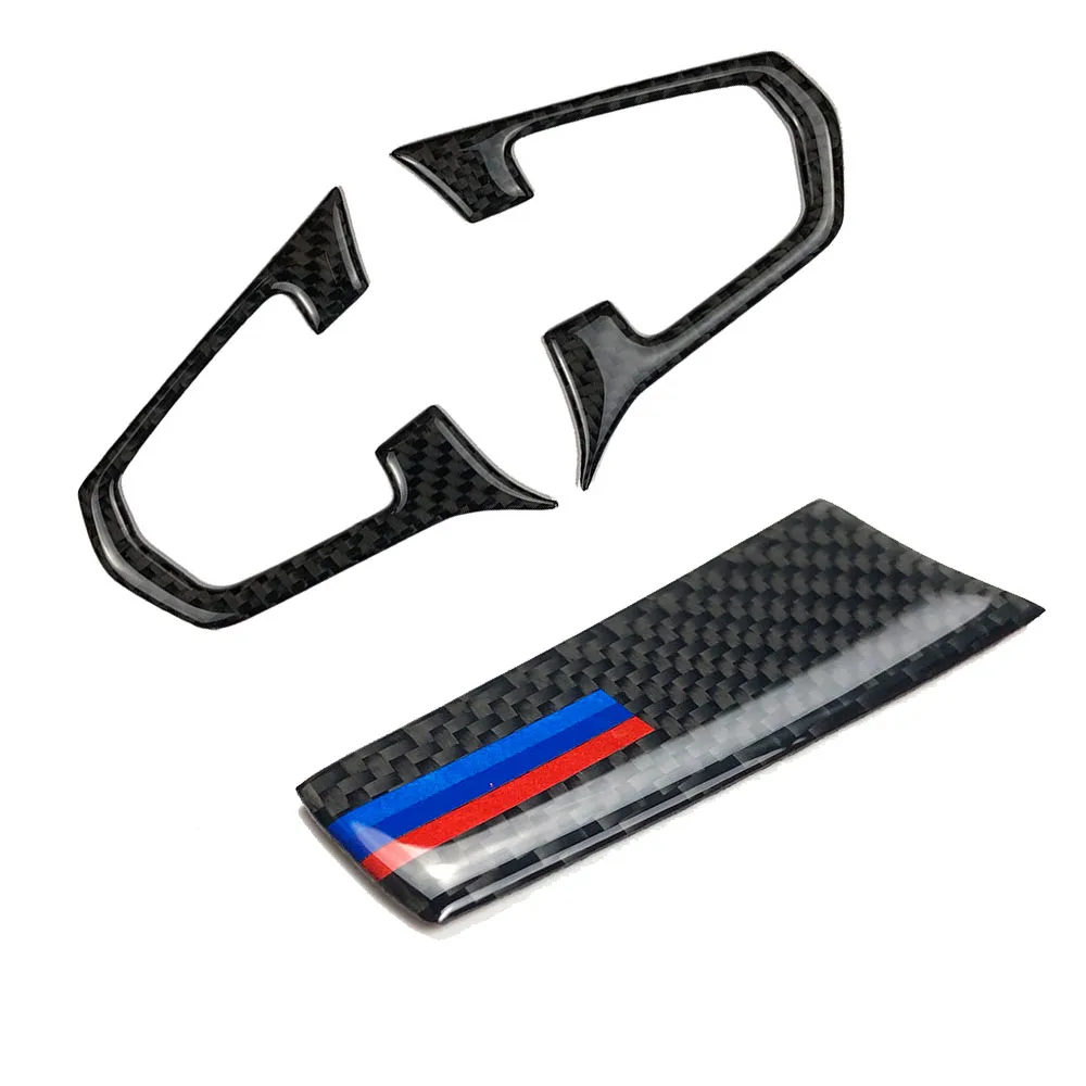 

1Set Carbon Fiber Steering Wheel Buttons Stickers Sticker Trim Decal For BMW 5 Series G30 G38, X3 G01 G08