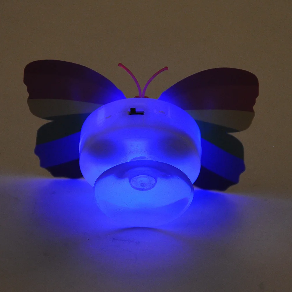 10Pcs ABS Beautiful Butterfly LED Night Light Lamp with Suction Pad Multicolor Send in Random | Освещение