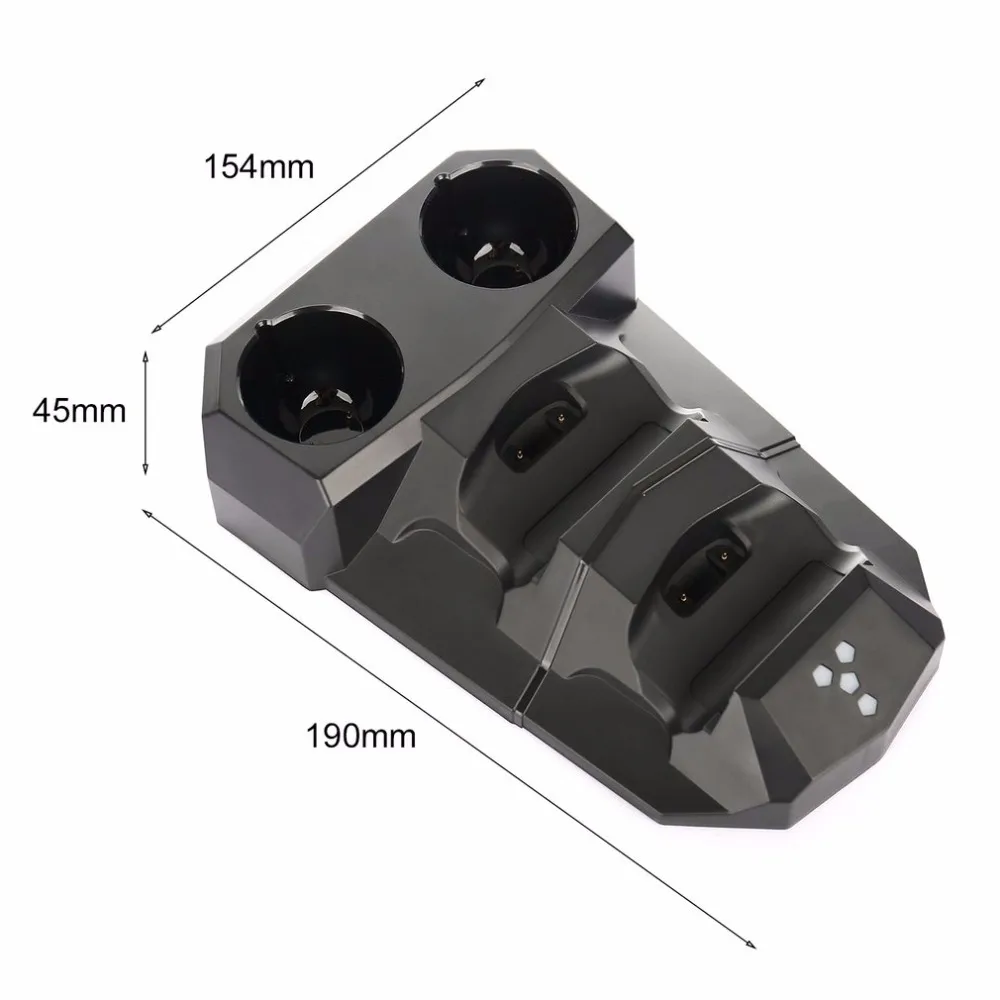 4-в-1 USB зарядная док-станция со светодиодной подсветкой двойная для Playstation PS3 PS4 VR