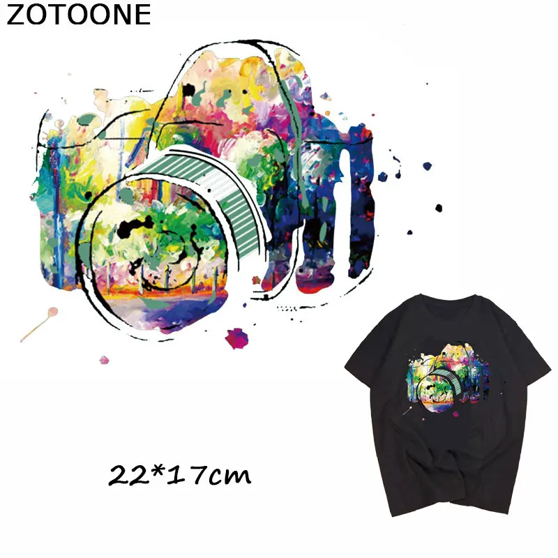 ZOTOONE красивые абстрактные акварельные камеры термоклейкие аппликации для