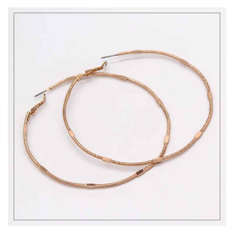 Серьги кольца женские золотистые 7 см 8 см|fashion hoop earrings|hoop earringsearrings earrings |
