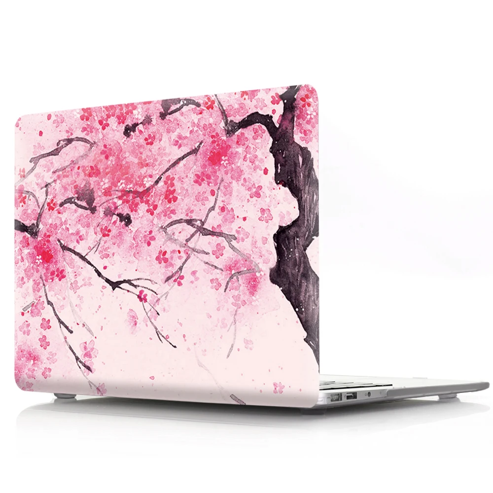 Цветной чехол для ноутбука с цветочным принтом для MacBook Air retina Pro 11 12 13 15 для MacBook New Air 13 с сенсорной панелью New Pro 13 15