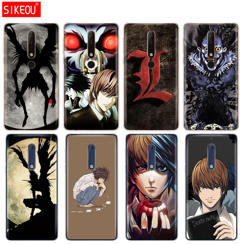 Силиконовый чехол для телефона Nokia 5 3 6 7 PLUS 8 9 /Nokia 1 2 2018 аниме Death Note|Бамперы| |