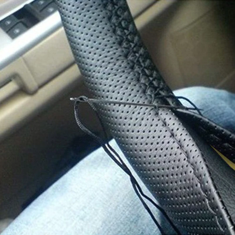 Ультратонкие чехлы из волокнистой кожи для ручного шитья руля Toyota Camry Corolla RAV4 Lexus