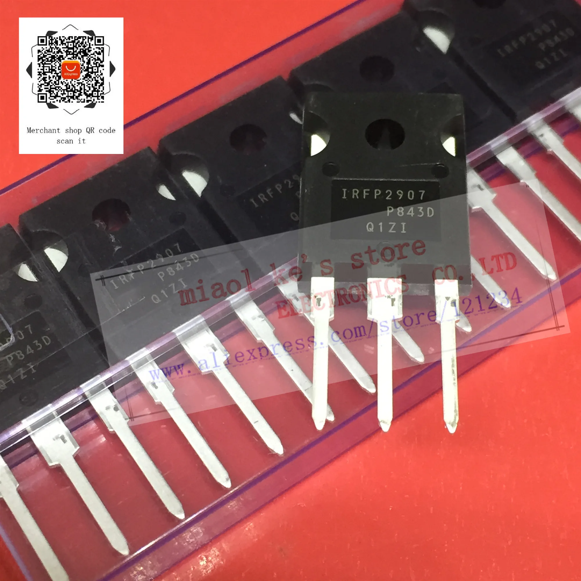 

[ 5pcs/1lot ]100%New original; IRFP2907PBF IRFP2907 TO-247 - MOSFET N-CHannel 75V 209A(Tc) 470W(Tc) TO247AC