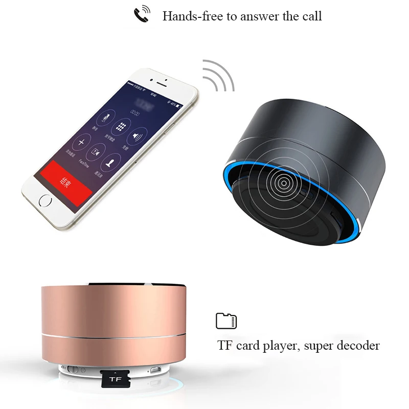 Беспроводные Bluetooth-Колонки со светодиодной подсветкой портативный стерео