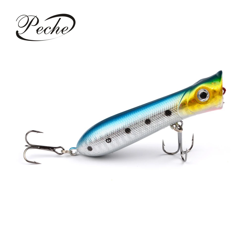Peche Popper рыболовные приманки воблеры для рыбалки искусственные жесткие Isca Pesca 80 мм