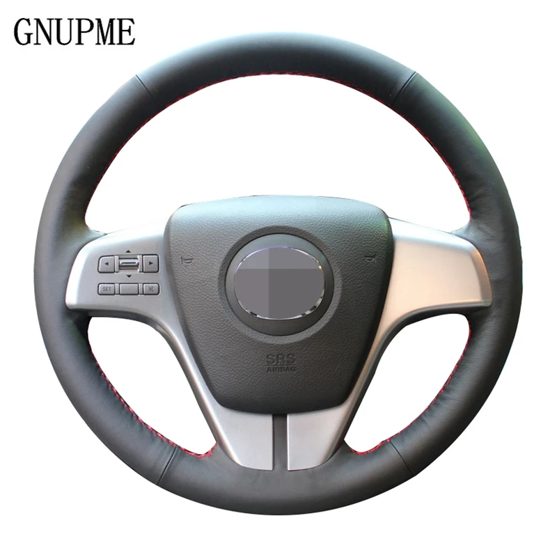 GNUPME &quotсделай сам&quot искусственная кожа чехол для крышки рулевого колеса черный