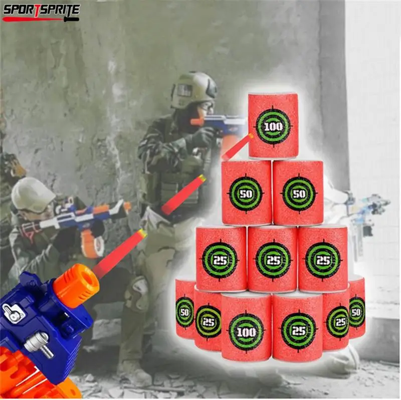 12 шт. мягкие поролоновые мишени для Nerf Guns Games|Настольные игры| |