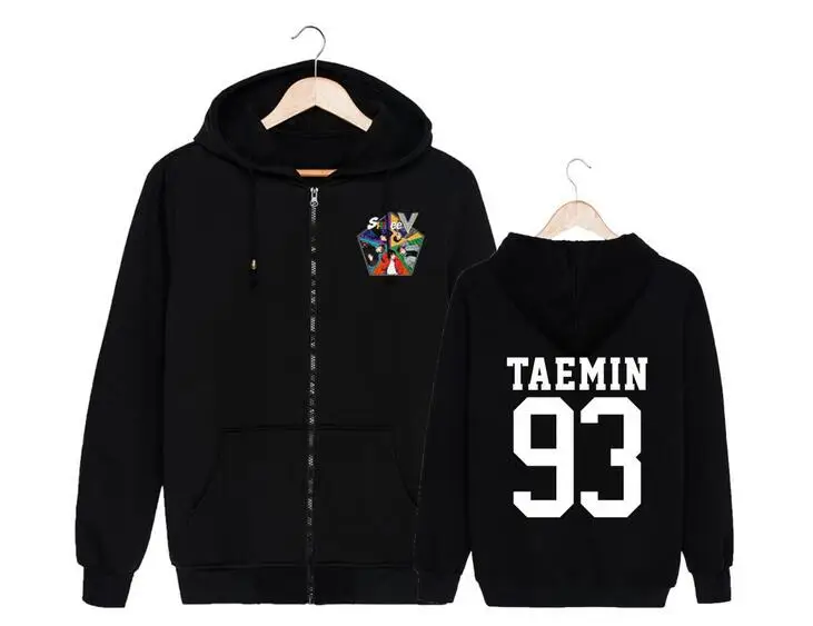 Shinee 5th альбом пять Обложка и имя участника Печать молния толстовка куртка для