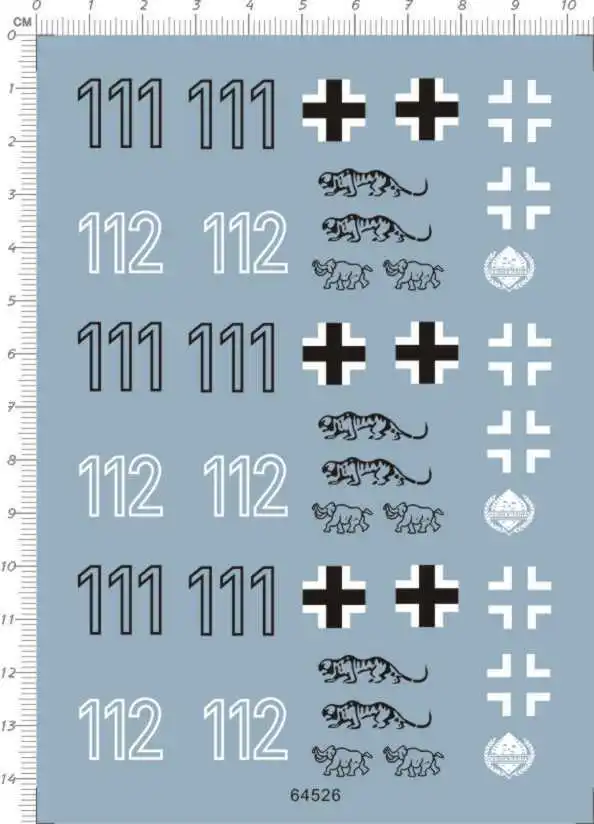 Тигр немецкий танк тигра 111/112 модель комплект водная горка наклейка | Игрушки и