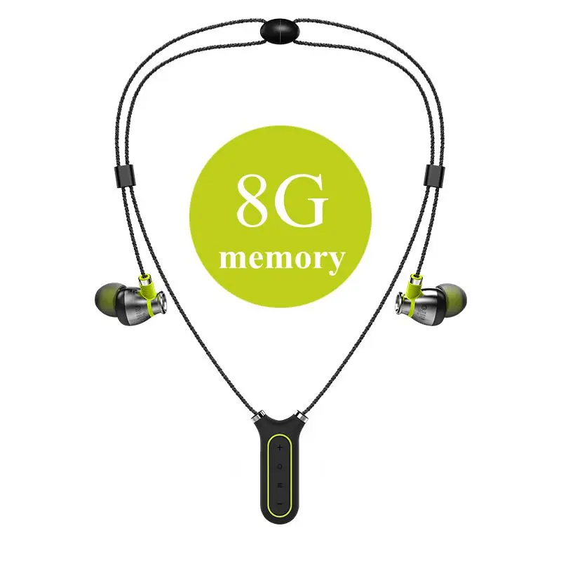 8GB Mifo I2 Bluetooth наушники беспроводные наушники Встроенный 16 Гб mp3-плеер IPX8 водонепроницаемые спортивные наушники с микрофоном для телефона - Цвет: 8GB