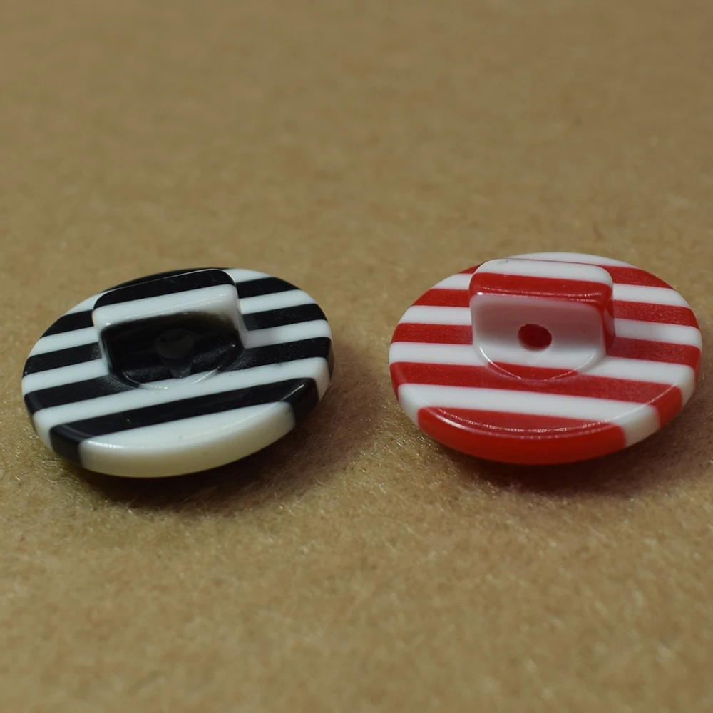 10PCS Black and White Stripes Buttons 15/18/20MM Resin Button with Shank Sewing Scrapbooking Garment DIY Apparel | Дом и сад