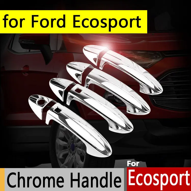 Хромированные чехлы на дверные ручки для Ford Ecosport 2013 2017 аксессуары 4 дверей АБС