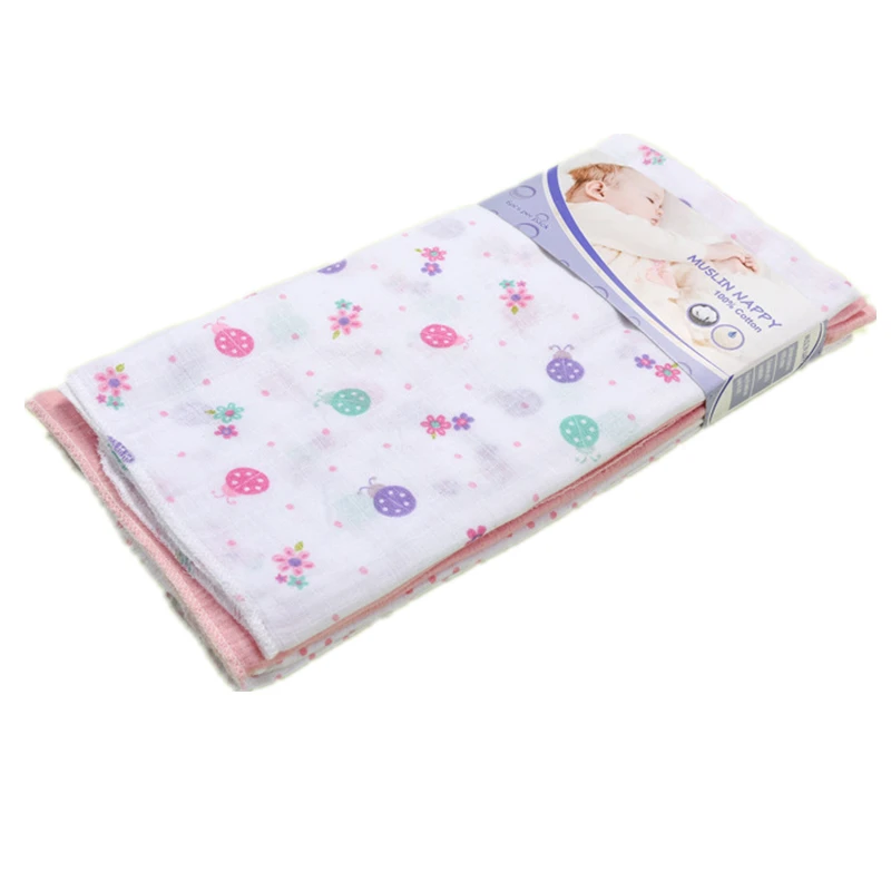 Детские подгузники из муслина хлопковые многоразовые для новорожденных мягкие