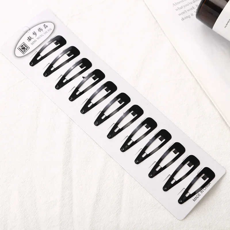 5CM Small size 10 шт. водные капельки, черные цветные заколки для волос, модные женские заколки для девочек, женские головные уборы для девочек, женские шпильки для волос, аксессуары для волос - Окраска металла: 5CM Small size