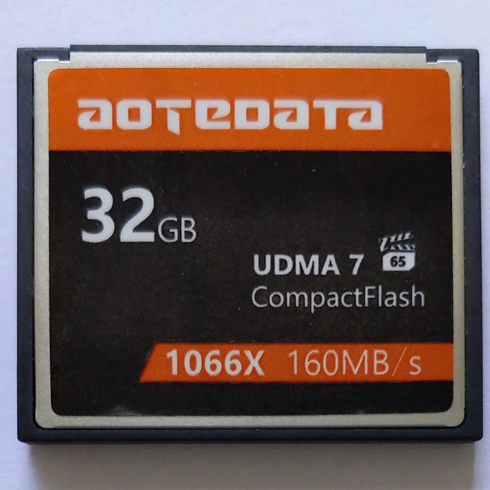 Новая высокоскоростная промышленная компактная флэш-карта памяти AOTEDATA 1000X CF 32 ГБ