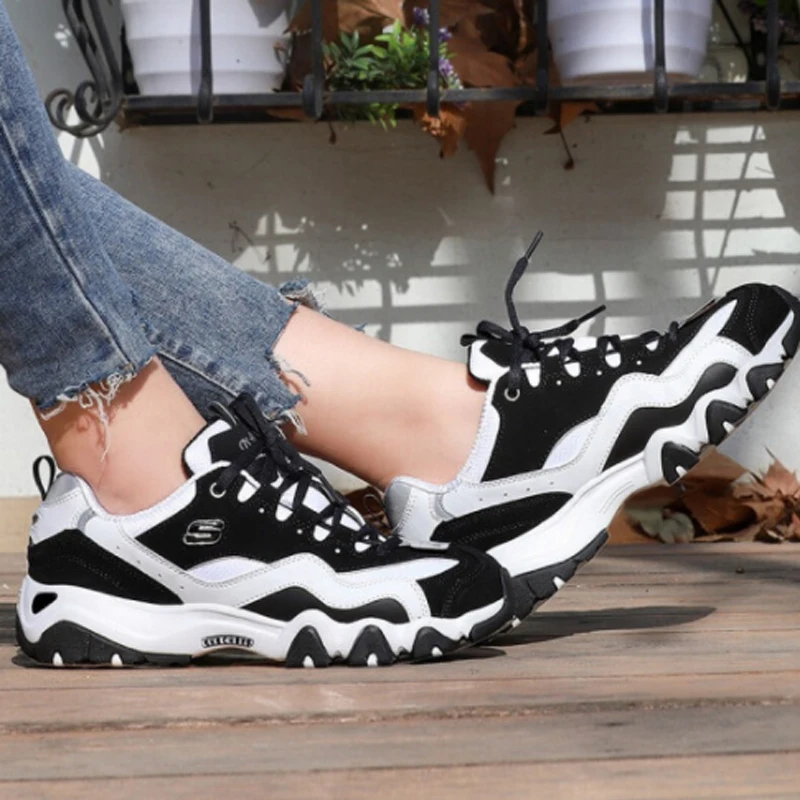 Skechers/Женская обувь D'lites удобная дышащая повседневная на платформе Роскошные