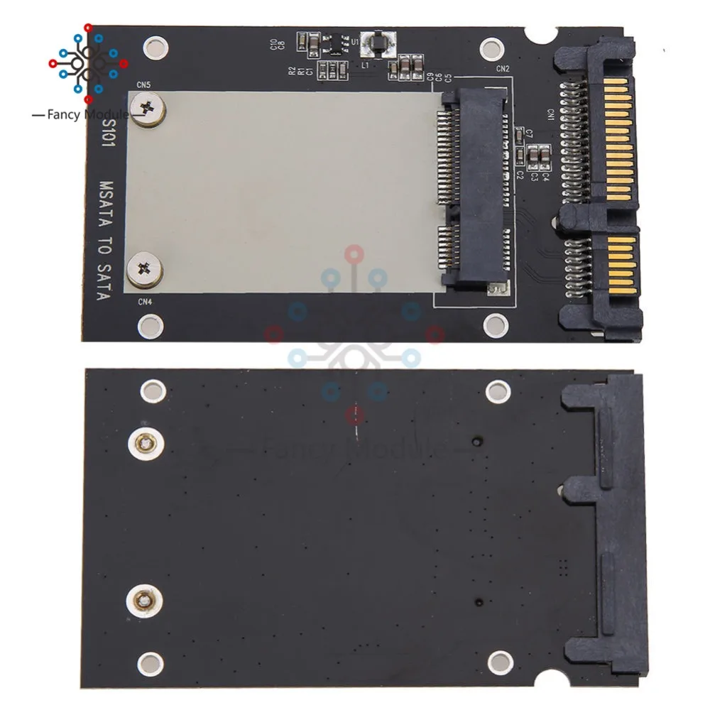 Mini Pcie PCI E mSATA SSD до 2 5 &quotSATA3 Конвертор SATA адаптер черная карта для Windows2000/XP/7/8/10 Vista Linux
