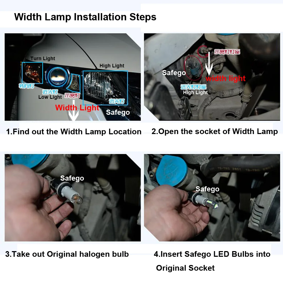 Safego 10x LED T10 Canbus безошибочный автомобиль W5W 10 smd 5730 194 светодиодный светильник ПА