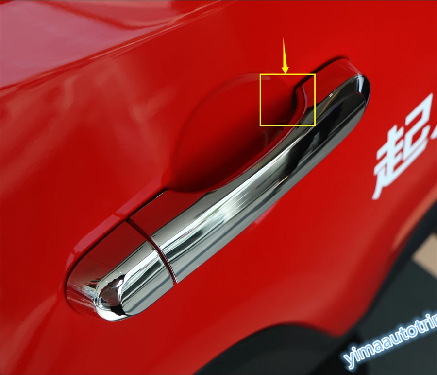

Lapetus Side Door Pull Handle Protection Cap Cover Trim Fit For Jeep Renegade 2015 2016 2017 2018 2019 2020 ABS Auto Accessories