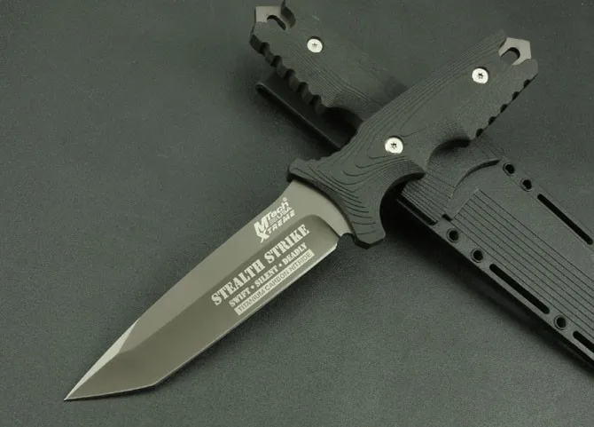 MTech USA XTREME тактические фиксированные ножи 5Cr13Mov Лезвие ABS Ручка Серый титановый
