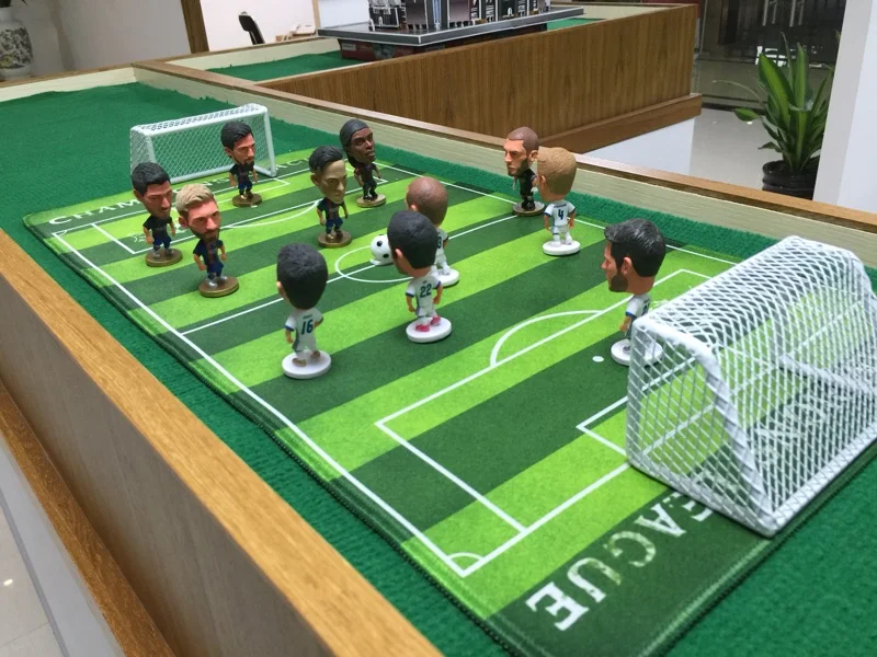 Soccerwe моделирует масштаб футбольное поле модель игрушки футбольные куклы фон