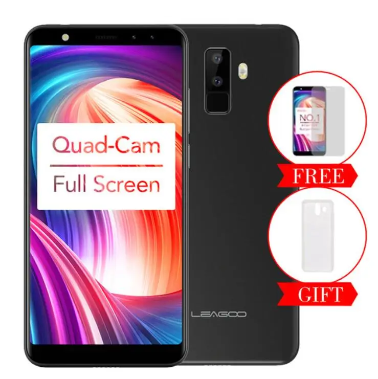 LEAGOO M9 MT6580A Quad-Core 3g смартфон 5 &quotдюймов 18:9 HD полный Экран 2 GB 16 Android 7 0 8MP Quad Камера 2850