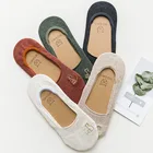 Носки-невидимки Хлопковые женские, с мультяшным котом, Симпатичные лоферы