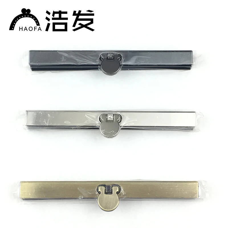 

HAOFA 10PCS 11cm Antique Black Silver Chrome Bronze Metal Purse Frame for Wallet Making Accessories for Bags Metal Bag Frame