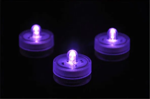 50 шт дюймовые Цветные Мини Погружные Светодиодные Чайные лампы для освещения