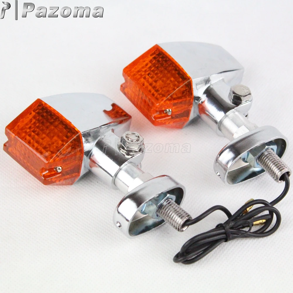 Винтаж хромированный мотоцикл указатель поворота 12 В алюминиевый мотор Winker