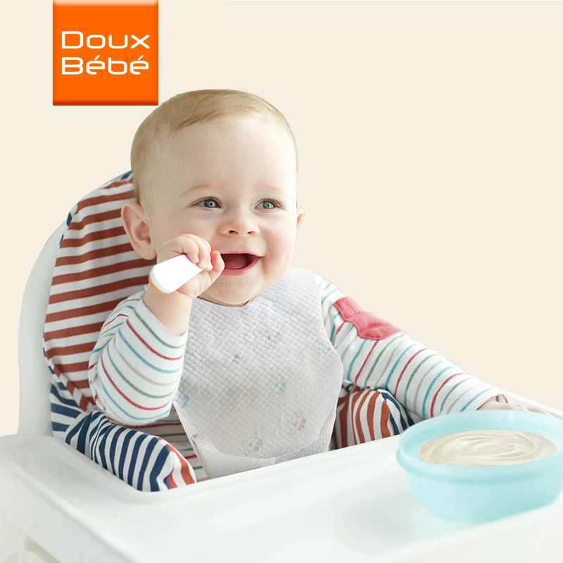 Doux Bebe 20 шт./лот стерильные одноразовые нагрудники новорожденных