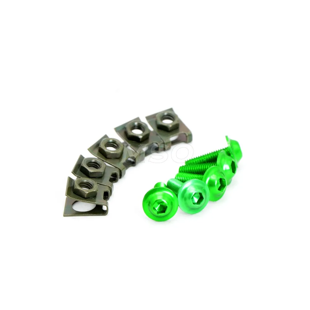 5 шт. аксессуары для мотоциклов CNC Обтекатель тела работы Болты Винты Kawasaki Ninja ZX6R 636