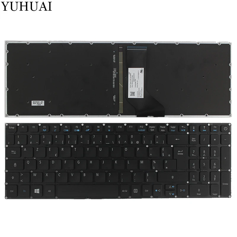 Новая Французская клавиатура для ноутбука ACER Aspire E15 E5 576 576G 5762 FR Клавиатура с