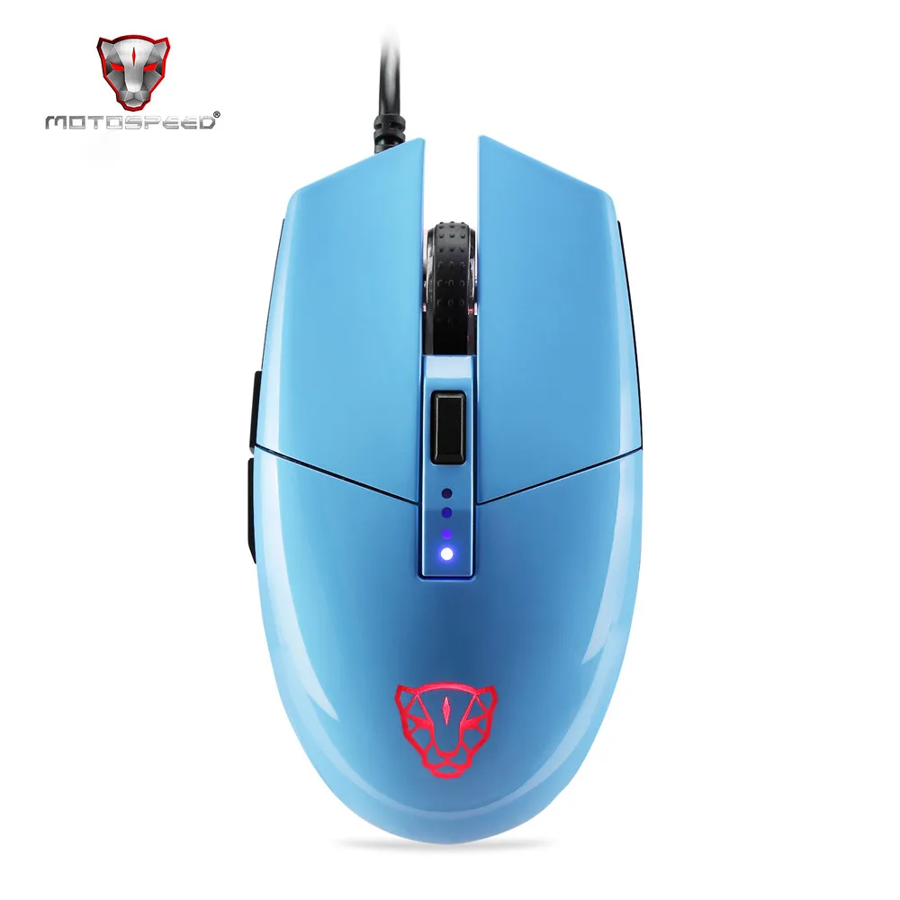 MOTOSPEED V50 игровая мышь 4000DPI оптическая 6 кнопок светодиодный Проводная