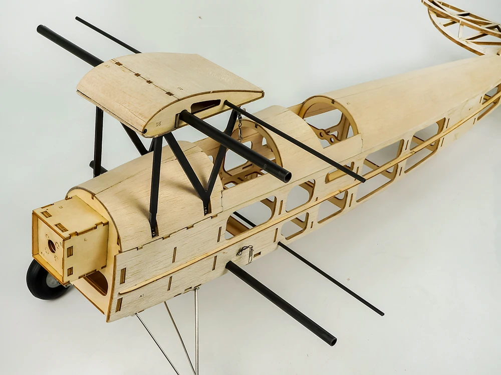 De habilland DH82a Мини Тигр Мотылек RC самолет биплан 980 мм размах крыльев лазерная резка набор из пробкового дерева модель/деревянный план