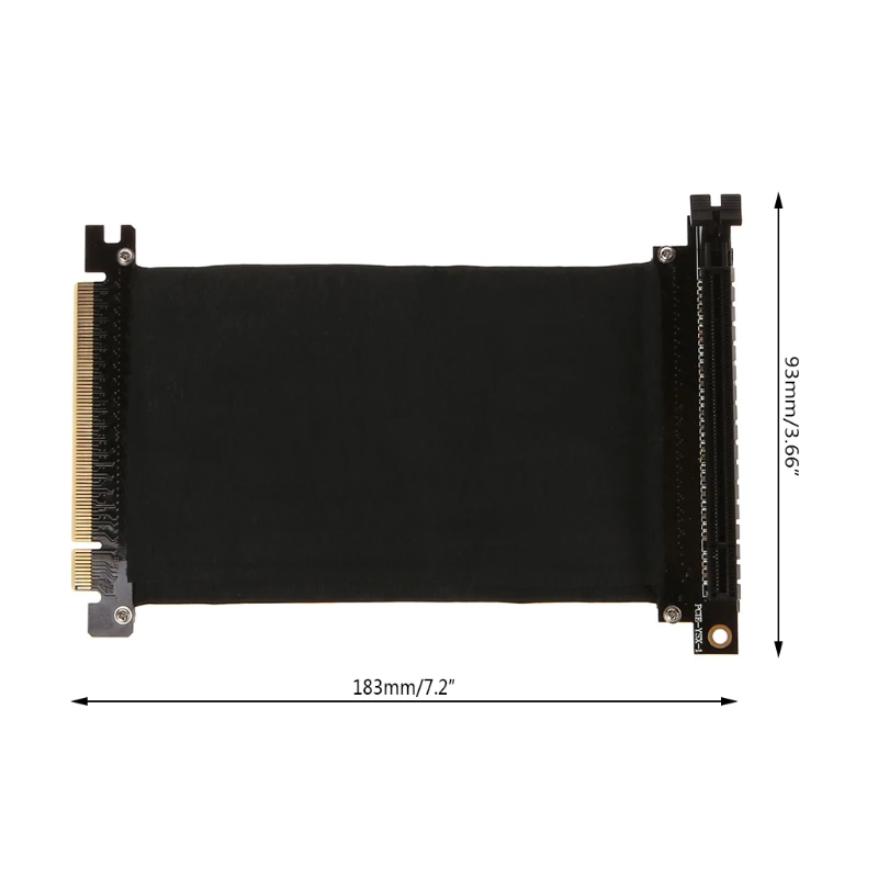 1 комплект PCI Express3.0 16x высокоскоростной Riser Card гибкий кабель удлинитель адаптер-угловой высокоскоростной
