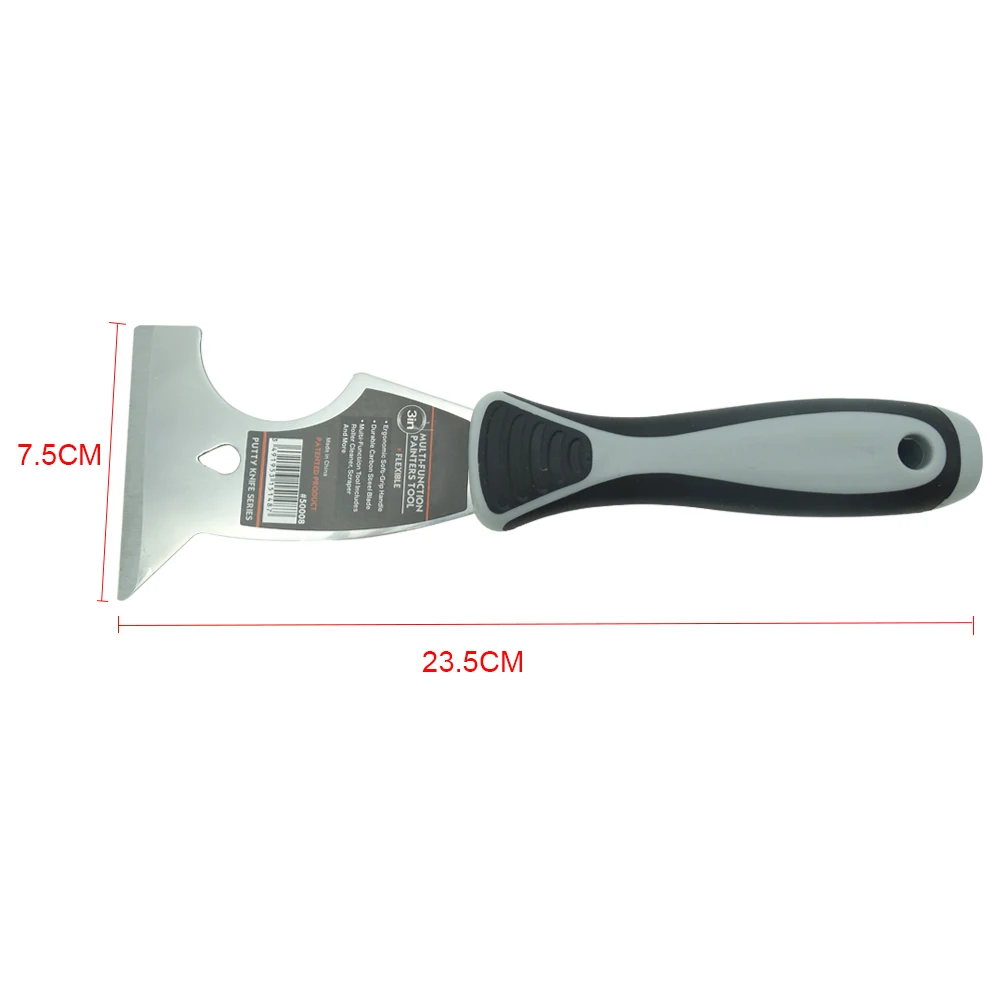 6 в 1 Многофункциональный глазированый углерода Сталь Шпатлёвки Ножи лезвие