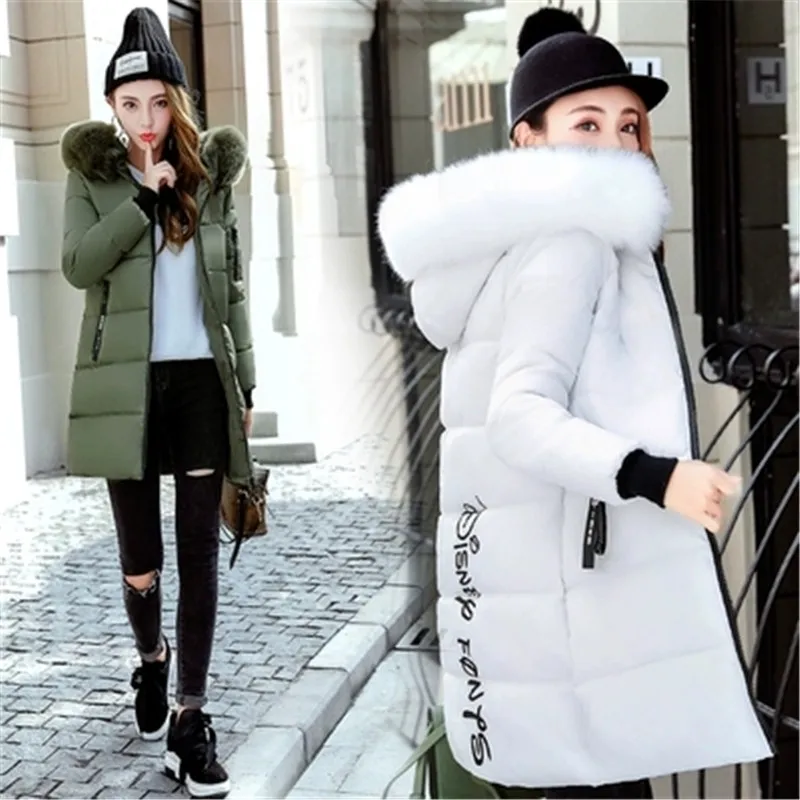 Женская куртка с большим меховым воротником Lange Winterjas Dames Parka Femme 544 зима 2020 | одежда