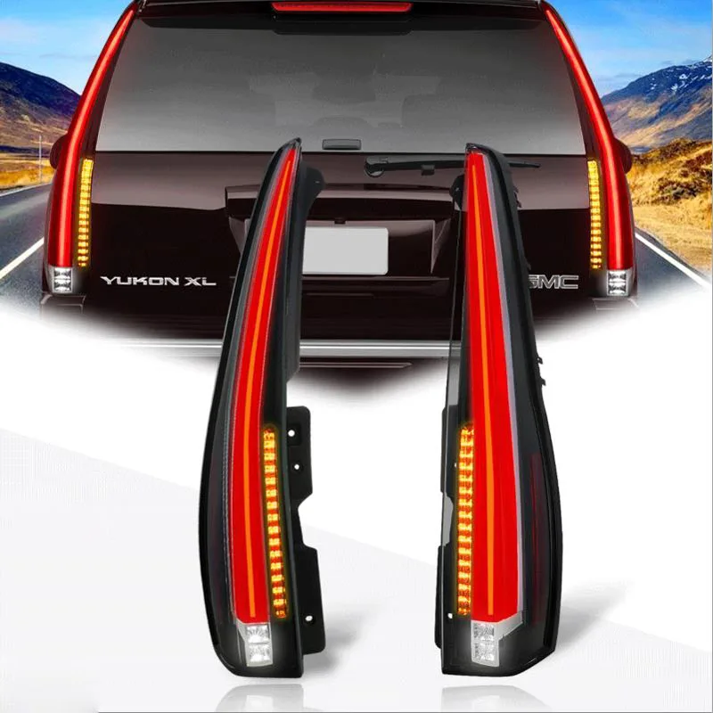 2 шт. светодиодный задние фонари подходит для Chevy Chevrolet Tahoe GMC Yukon 2007 2008 2009 2010 2011 2012 2013 задний фонарь B