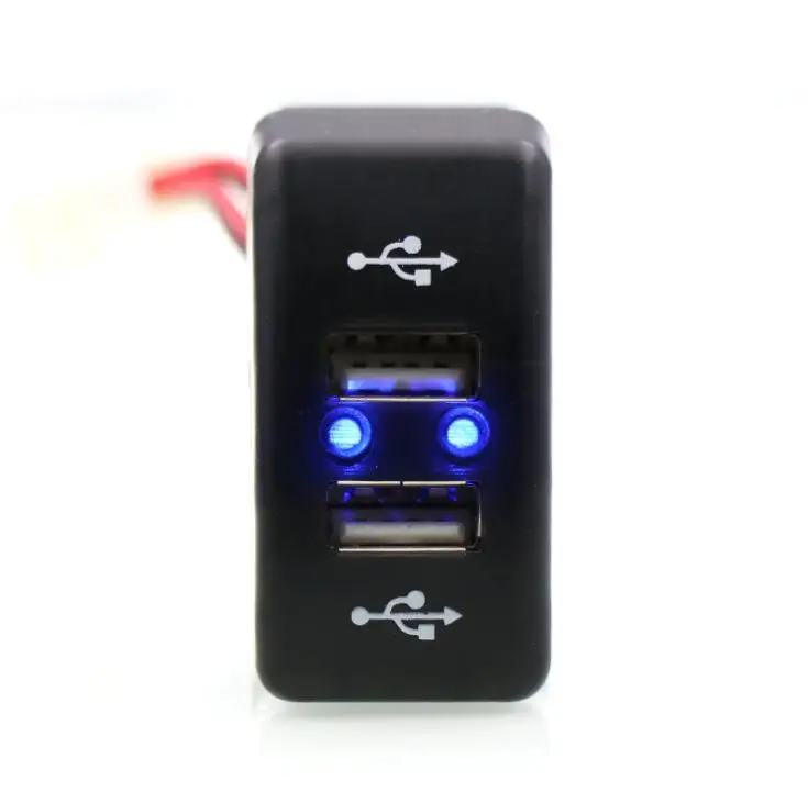 DC24V двойное USB Автомобильное зарядное устройство 5 В 2.1A двойной USB разъем питания для смартфона Ipad Iphone использовать для DAF 95 XF, XF 106 105 95, CF