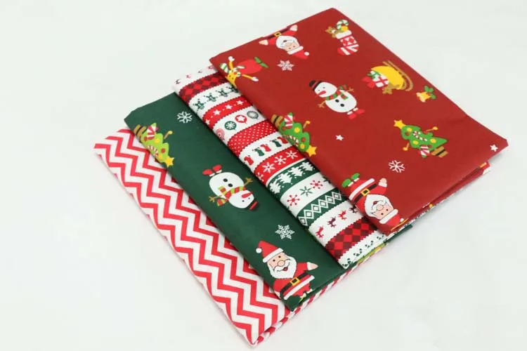 Mylb 100% хлопок Рождественский снеговик ткань для DIY кроватки постельные