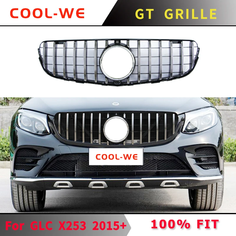 

For Mercedes Benz X253 GLC CLASS GTR Grille Front Bumper Grill GLC200 GLC250 GLC300 GLC450 GLC63 2015-2019