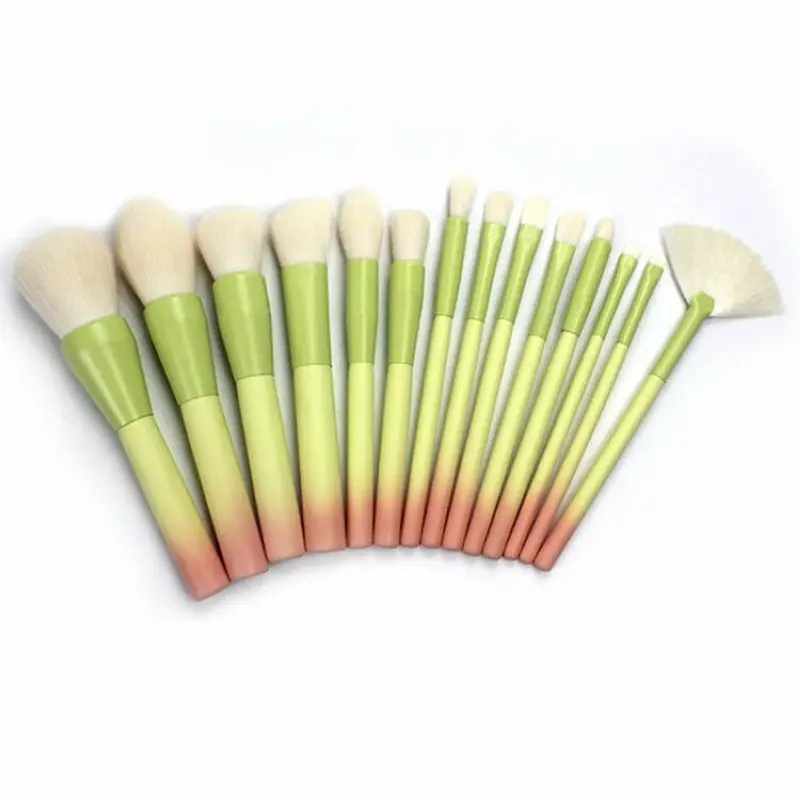 14 шт. Кисточки для макияжа с синтетическим ворсом|Аппликатор теней век| |