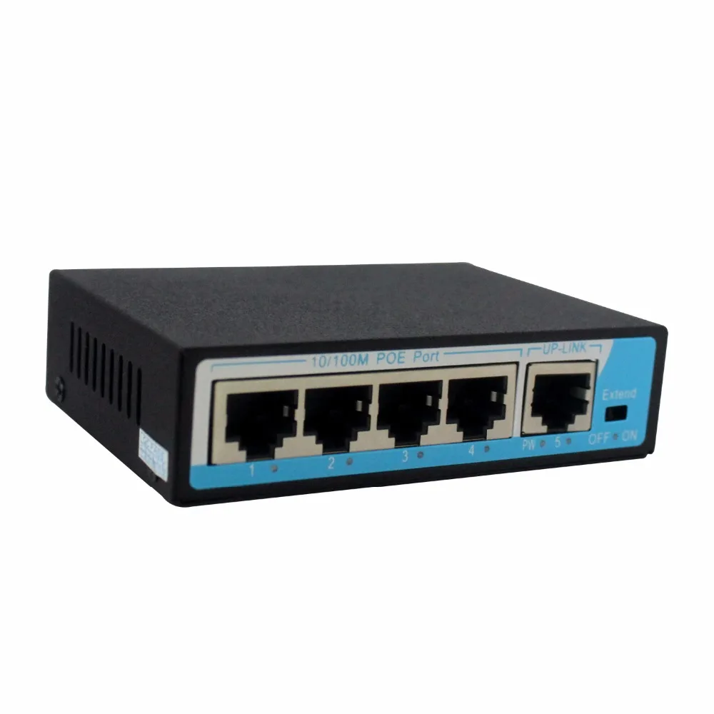 poe Switch gigabit POE Injector Power supply Ethernet Network for IP Camera VoIP Phone AP devices CCTV Accessories | Безопасность и